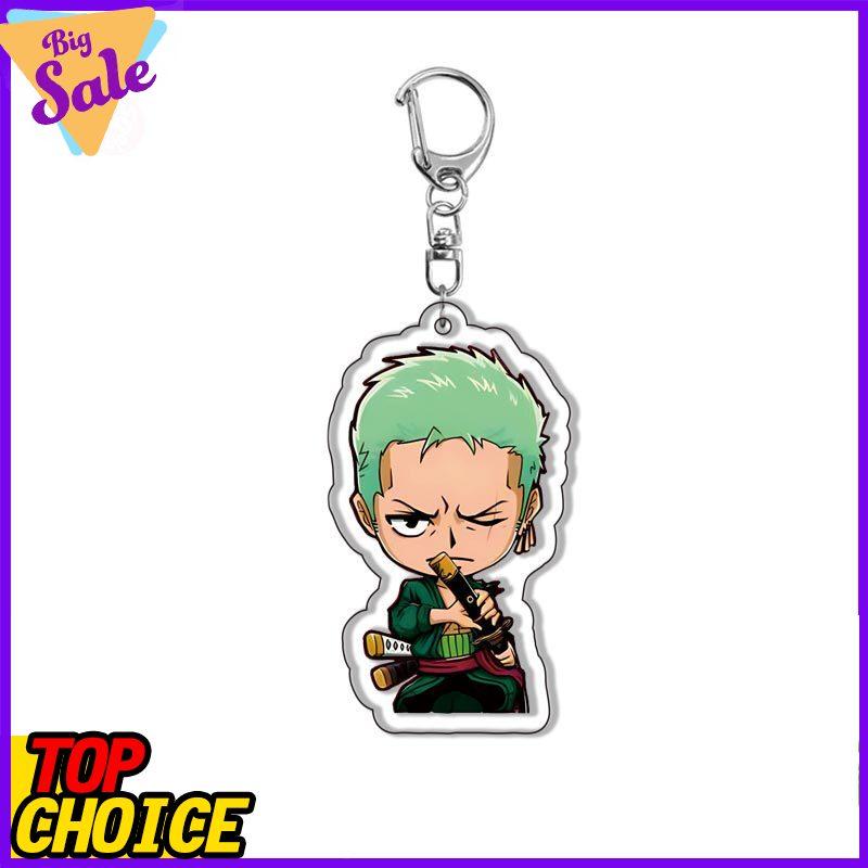 Roronoa Luffy Zoro Keychain Acrylic Anime Keychain Pendant Anime Merchandise Cosplay Accessories Gift For Fans