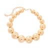 Elegant Punk Choker: Large Round Bead Necklace - Geometric Statement Jewelry for Women