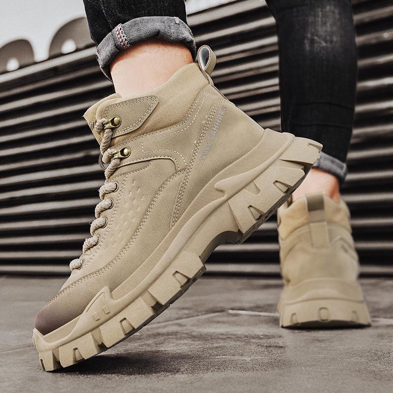 Fashion CYYTL Mens Boots Ankle Cowboy Combat Winter Tactical Motorcycle Leather Chelsea Casual Shoes Work Outdoor Hiking Designer Luxury