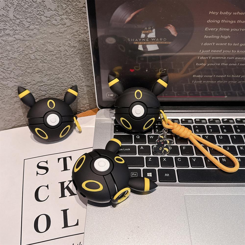 3D Umbreon Poké Ball Pocket Monsters Pokemon Earphone Case For Airpods 5 3 4 Pro 3 2 Wireless Bluetooth Headset Protective Cover