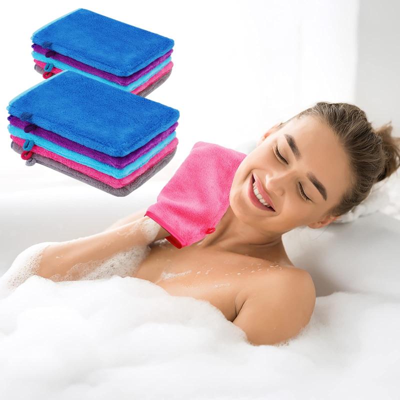 1 Pcs Colorful Makeup Remover Cleansing Glove Reusable Soft Microfiber Face Care Towel Beauty Facial Cleansing Cloth Skin Care
