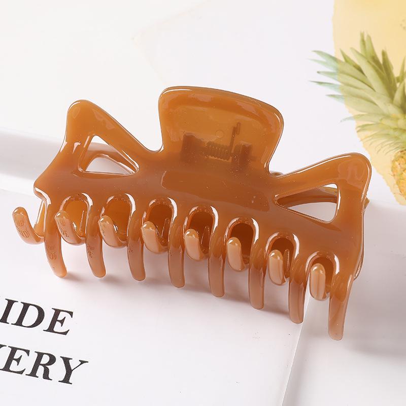 Geometrické sponky do vlasů v korejském stylu: Velká velikost, všestranné duté gumičky do culíku a skřipce pro ženy