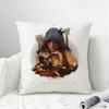 Game Assassins Creed Valhalla Cushion Cover Natural Linen Pillowcase Set AllinOne Decor for Sofa Bedroom  Chair