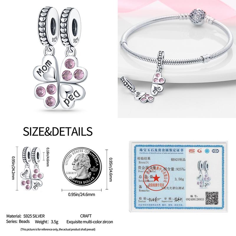 copper Colorful Sparkling Lucky Grass Seven Star Shape Ladybug Charm Bead Charms Bead Charms Compatible With Pandora Authentic Bracelets Do It Yoursel