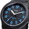 Casio Standard Analog Quartz Wristwatch Black and Blue Presentation MW-240-2BV Men's (Overseas Model) (No Box) [Used]