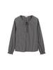Polhaem Women'S Neck String Check Blouse_Phg3Wc2025
