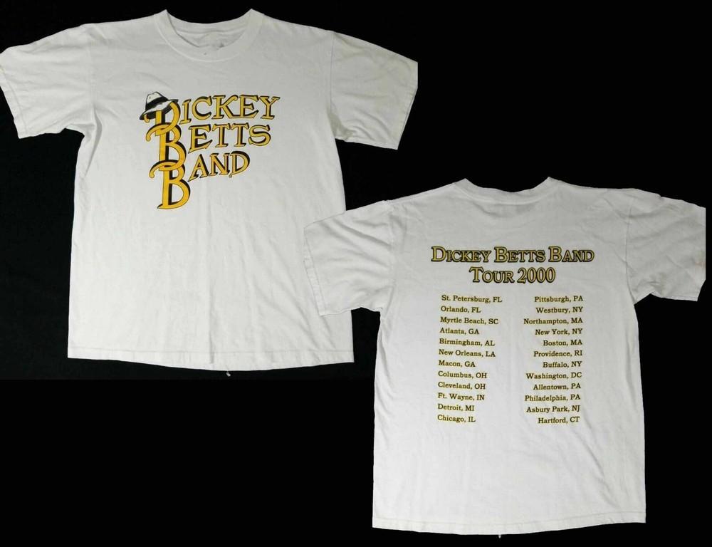 2 sides DICKEY BETTS BAND 2000 CONCERT TOUR Shirt White Unisex S-5XL LI741 Unisex T-Shirt S