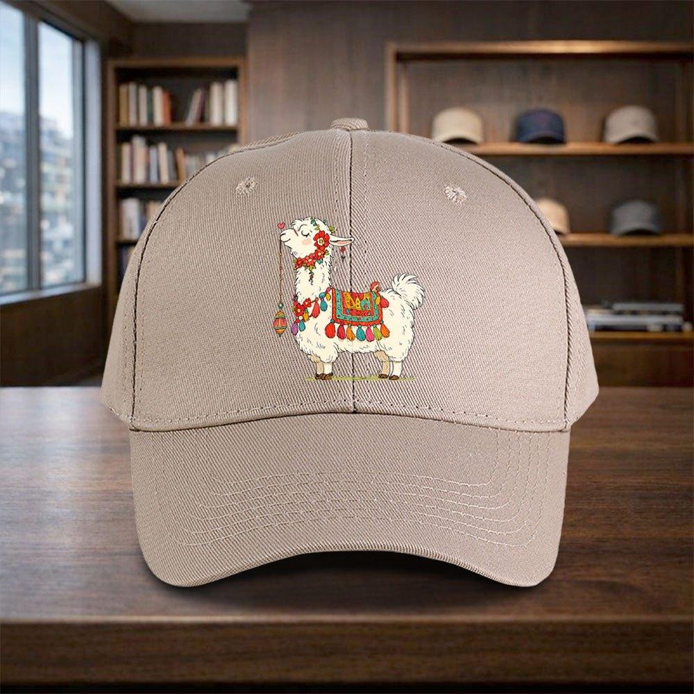 Unisex Alpaca Print Baseball Cap with Buckle Closure  Adjustable Lightweight Hat for Parties Birthdays Graduation  Events