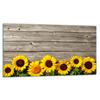 Glasplatte Schneidebrett 52x30 Blumen