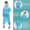1 pièce Veste pour enfants Manteaux Imperméable à capuche Poncho Imperméable Couleur unie Housse de pluie Imperméable PEVA