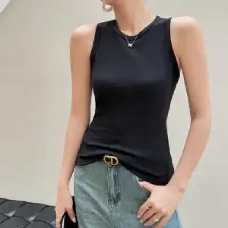 Women's Summer Inner Wear Sleeveless Base Layer Slimming Outer Wear Covering Side Boob Tops