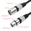 1.5ft/0.5m XLR Male To Dual XLR Female Y Splitter Mic Cable 3 Pin XLR Male To Dual XLR Female Patch Y Cable