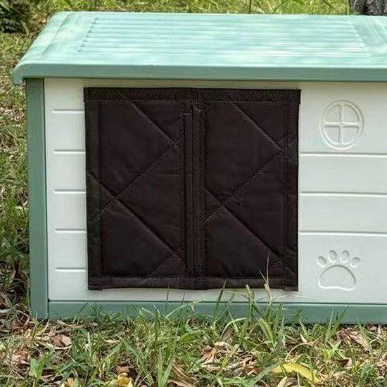 2025 Winddichtes & Isoliertes Outdoor Haustierhaus mit Wintertürvorhang - Regen- & Schneesicher
