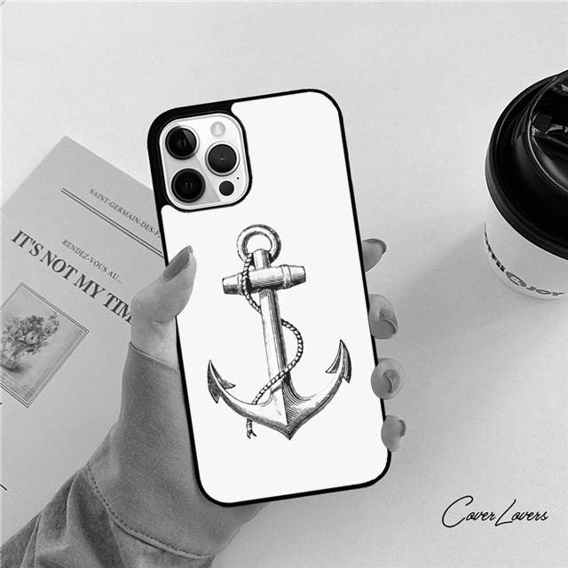 Anchor Compass Nautical Sailor Sailing Phone Case For iPhone 17 Air 16 15 14 Plus Apple 11 12 13 Pro Max Coque
