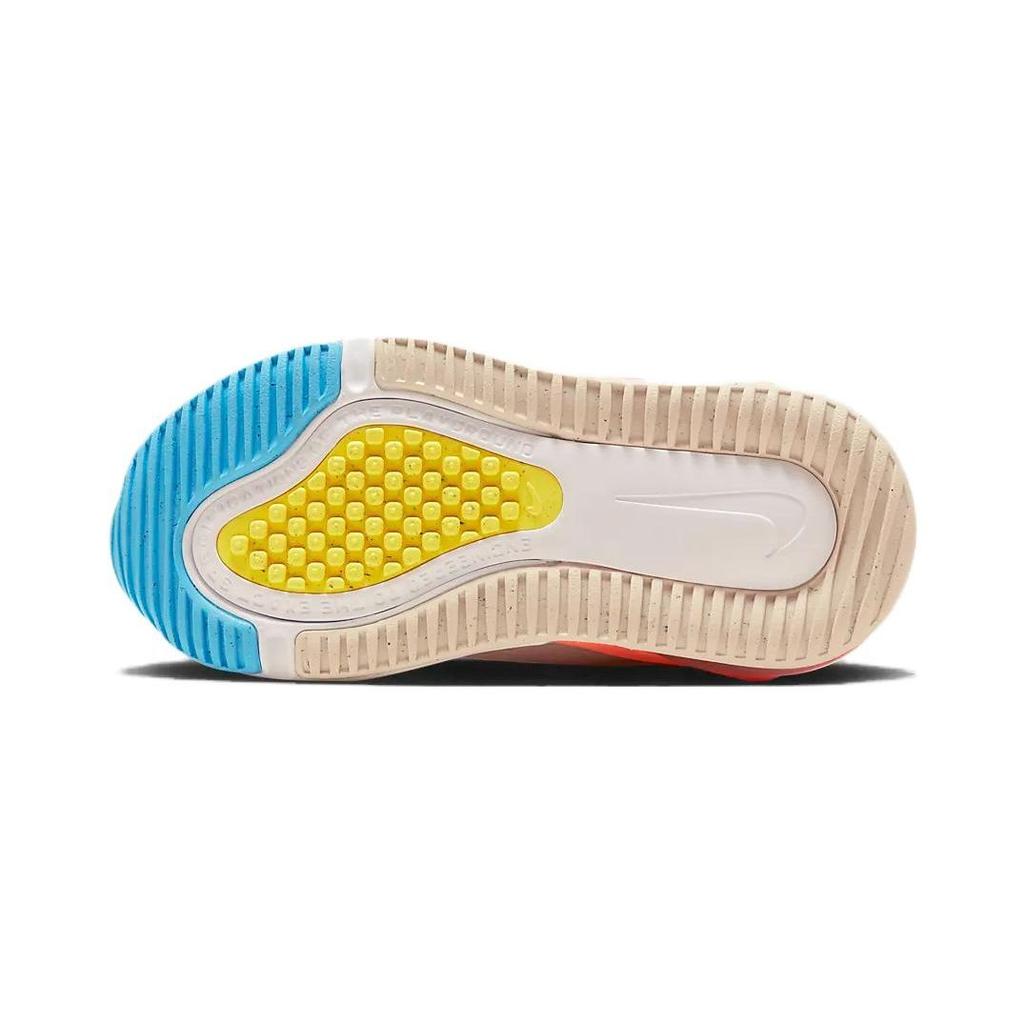 Nike Air Max 270 Cushioning, Wear Resistant Low top Kids Lifestyle Shoes White Blue Orange Kids' FN9931-141
