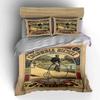 Vintage bicycle advertisement design Bedding sets Duvet cover sets Duvet covers Pillowcases(1*Duvet Cover 2*Pillowcases without duvet insert)