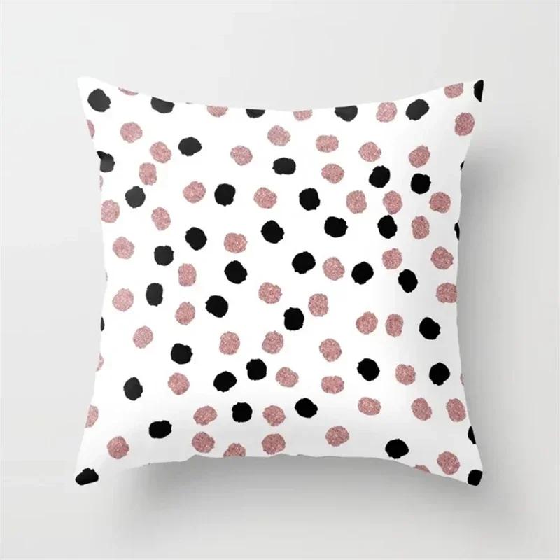 Pink Tropic Pineapple Throw Pillow Covers Geometric Nordic Glitter Polyester Pillow Case Sofa Home Decor Cushion Covers 45X45Cm