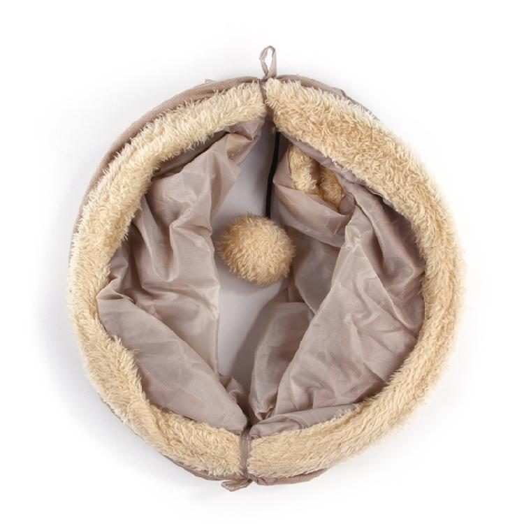 Cats Tunnel Toy Interactive Toy Soft Foldable Storable Suede Cats Tunnel P