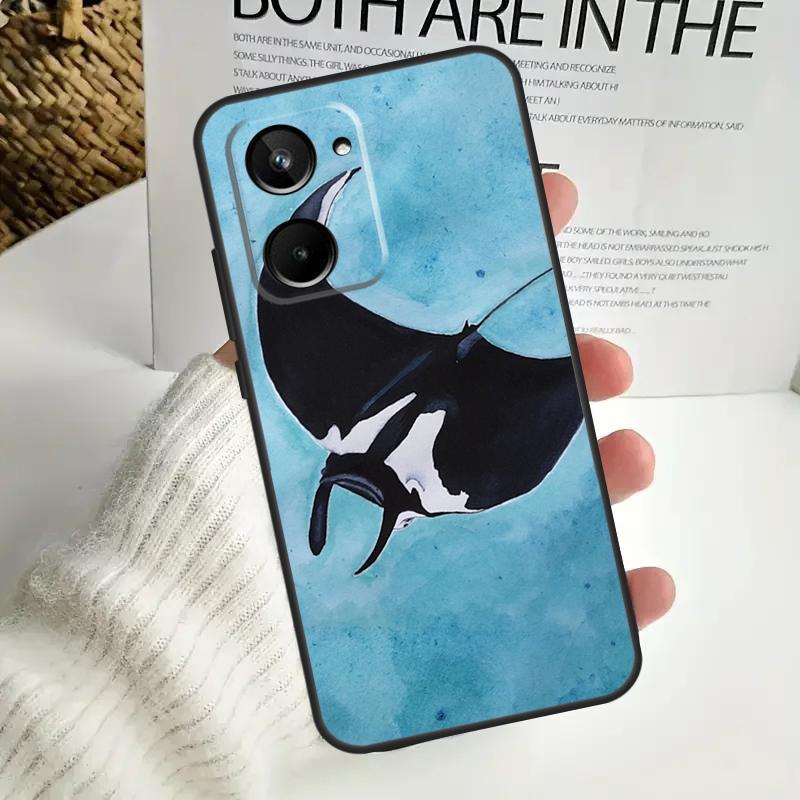 Tier Mantarochen Hülle Für Realme C67 C55 C53 C51 C35 C33 C31 C30 C25s C21Y GT Neo 5 GT5 9 10 11 12 Pro Plus