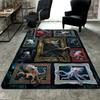 Octopus Gallery Pattern Rug Floor Mat for Living Room or Bedroom Soft and Comfortable Carpet a Gift for Birthday and Holiday.