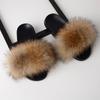 Elegant And Comfortable Women's Girls' Fur Slides With Soft Fuzzy Furry Slippers