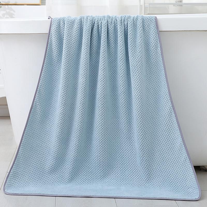 Japanese Coral Fleece Towel Honeycomb Waffle Pineapple Grid Towel Simple Solid Color Soft Skin-friendly Absorbent Cotton Face Towel