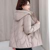 Autumn Winter Thicken Warm Parka Women Casual Solid Color Big Pocket Loose Short Hooded Coat Jackets Outwear