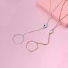 Europe, America, hot-selling popular devil's eye bracelet women, simple metal chain handmade bracelet jewelry