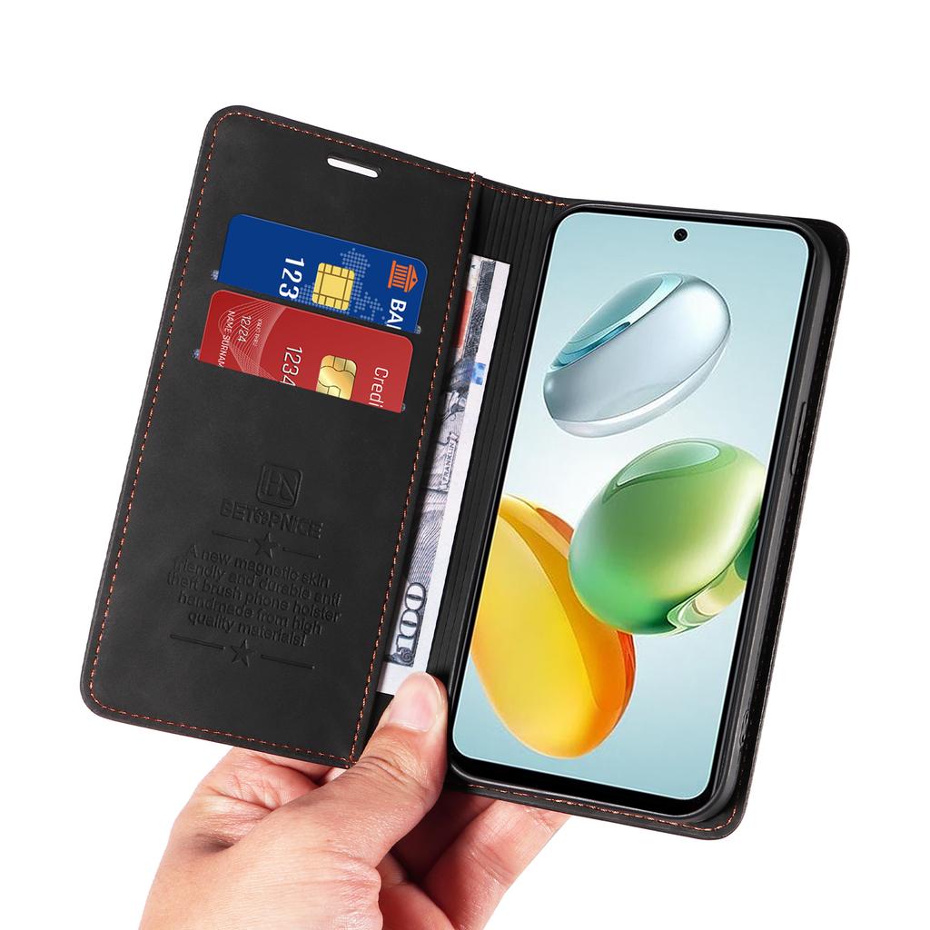 BETOPNICE 003 Für Honor Play 60 Plus 5G Hülle Brieftasche Handy Lederhülle Magnetverschluss