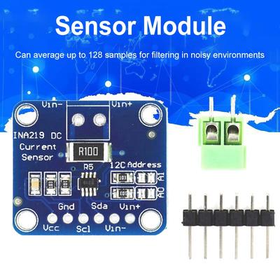 10-1PC MCU-219 INA219 Bi-directional Current Sensor Breakout Module I2C Zero Drift Power Monitoring Sensor Module High-precision