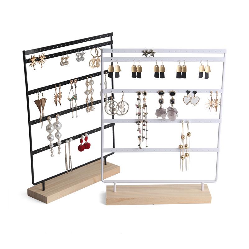 Zhiyu 5-Tier Earring Stand with 100 Holes for Jewelry Storage