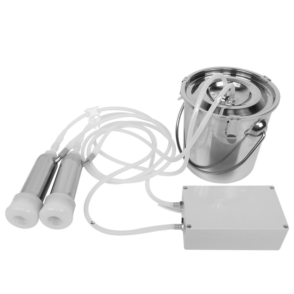 3L Elektrische Melkmaschine Tragbare Impuls-Kuhmelkvorrichtung Maschine 100?240VAU-Stecker