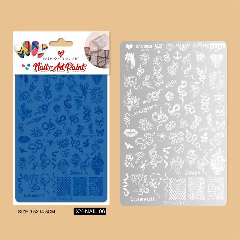 Nail Stamping Plate: Butterfly & Floral Lace Chinese Style