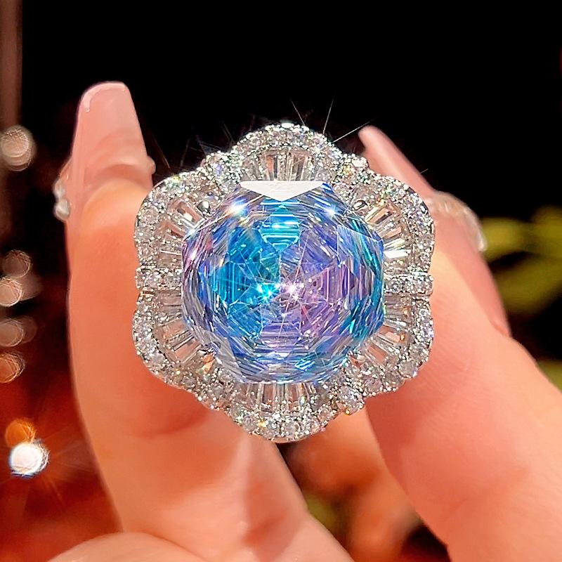 

Jewelry Copper Bottom Gold Plated Millennial Cut Gradual Change Color Temperament Light Luxury Set
