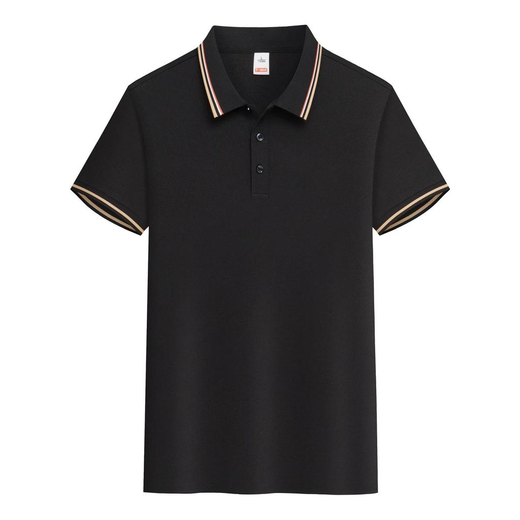Customizable Breathable Polo Shirt with Logo, Short Sleeve, Sweat-Wicking, Perfect for Corporate or Group Culture Events.