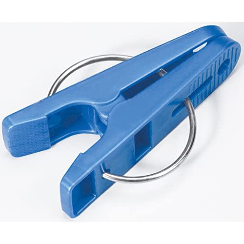 Towa Sangyo Neosul Clothespins with String, White/Blue, Approx. 3.5 X 1.2 X 12cm, Pack of 12