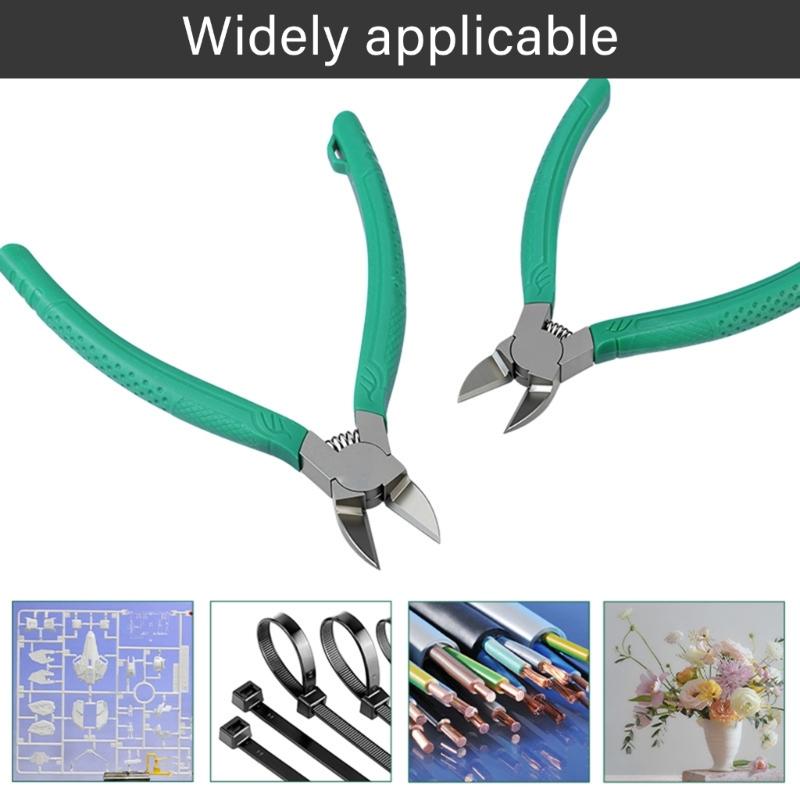 Stainless Precisions Cutter Pliers Diagonal Cutters for Hand Craft Features Diagonal Nippers for Hand Wire Cable Cutting
