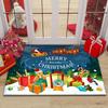 Merry Christmas Santa Claus Home Entrance Decoration Carpet Door Mat Non-Slip Hallway Bedroom Bathroom Mat Living Room Rugs