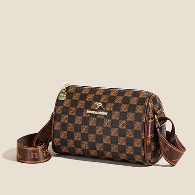 2025 Autumn and Winter Fashion New Pillow Bag Lady Mother Middle-aged Soft Leather Wide Shoulder Strap Crossbody Mother Bag Shoulder Bag