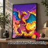 Personalized Charizard Diamond Art Custom Name 5D Diamond Painting Full Drill DIY Craft