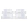 Double Ring Toe Separator & Straightener - SEBS Cuttable Toe Sleeve for Bunions and Overlapping Toes