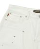 Syupeodeulai Denim Carpenter Painting Bermuda Shorts Ivory