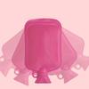 Pink Rubber Hot Water Bottle Bag with Ears 650ml/1000ml/1700ml Capacity Heat Resistant and Durable Hand Warmer