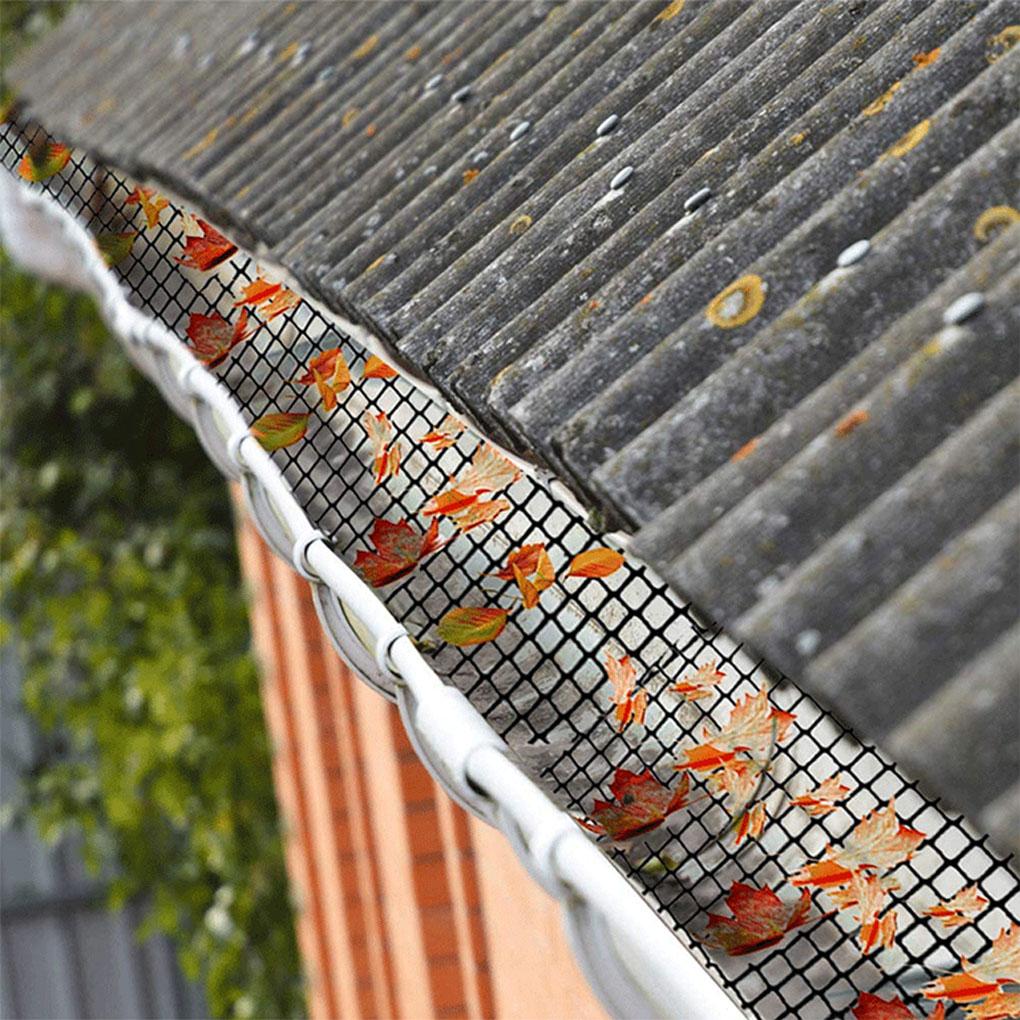 Roof Gutter Filter Screen Black Gutter Guard For Rainwater Drainage Gutter