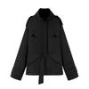 Autumn new temperament simple fashion belt stand-up collar trench coat 5320888