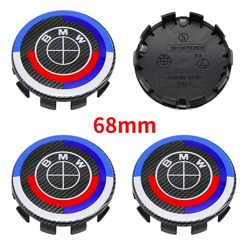 7Pcs 50th Anniversary Fiber Black Car Hood Front Rear Trunk Emblem Badge For BMW F20 E36 E46 X6 M4 E60 E93 E87 G01 G20 X3 X5 F30 FV7