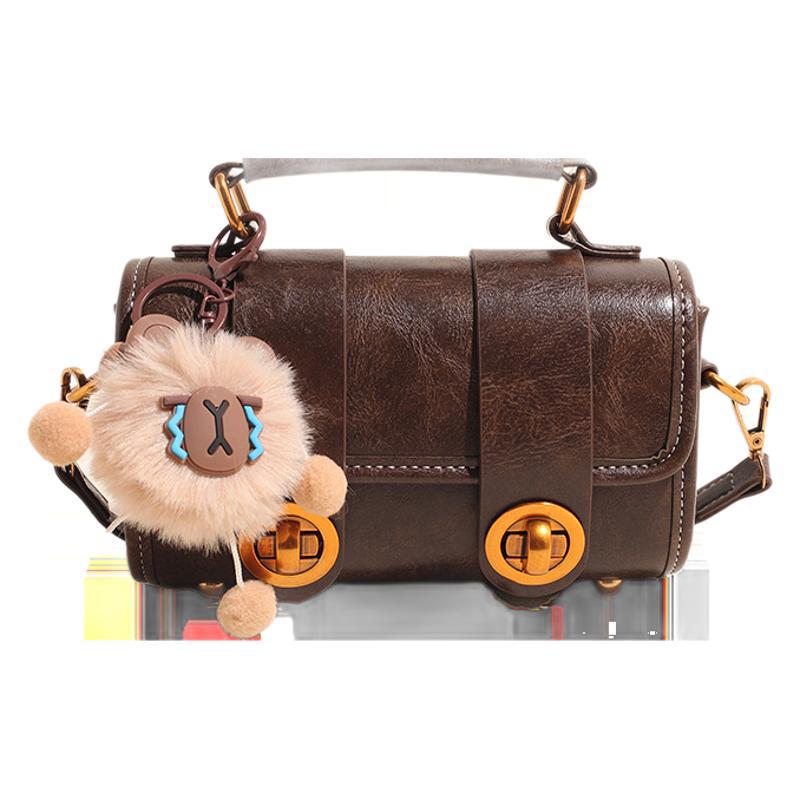 Vintage Maillard Fashion Pillow Bag Women's 2025 New Versatile Portable Shoulder Bag Crossbody Bag