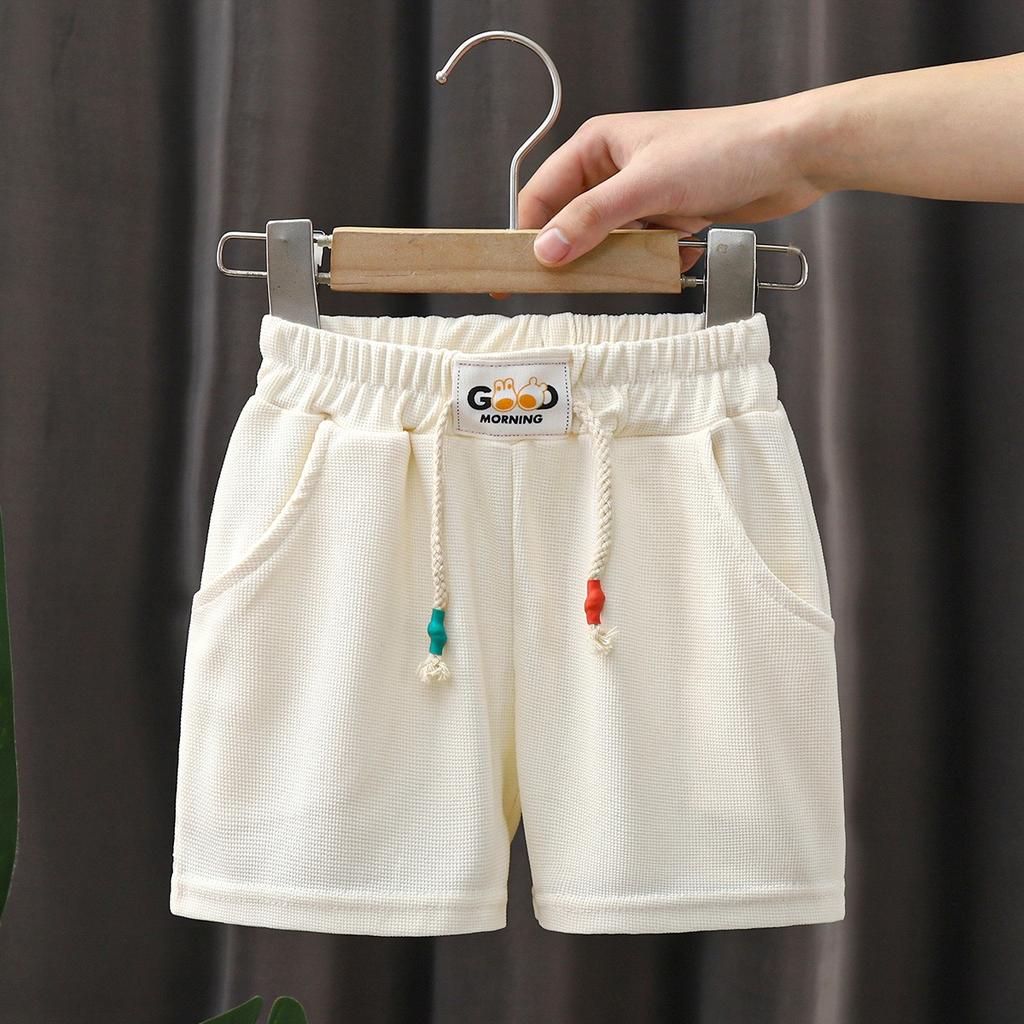 Summer Kids Shorts Boys Girls Solid Color Short Baby Solid Color Casual Pant Children Short Pant  Sport Clothing Outwear