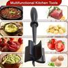 Stainless Steel Meat Chopper Ground Beef Masher Kitchen Tool for Breaking Up Ground Meat, Beef, Turkey and Cooking Preparation