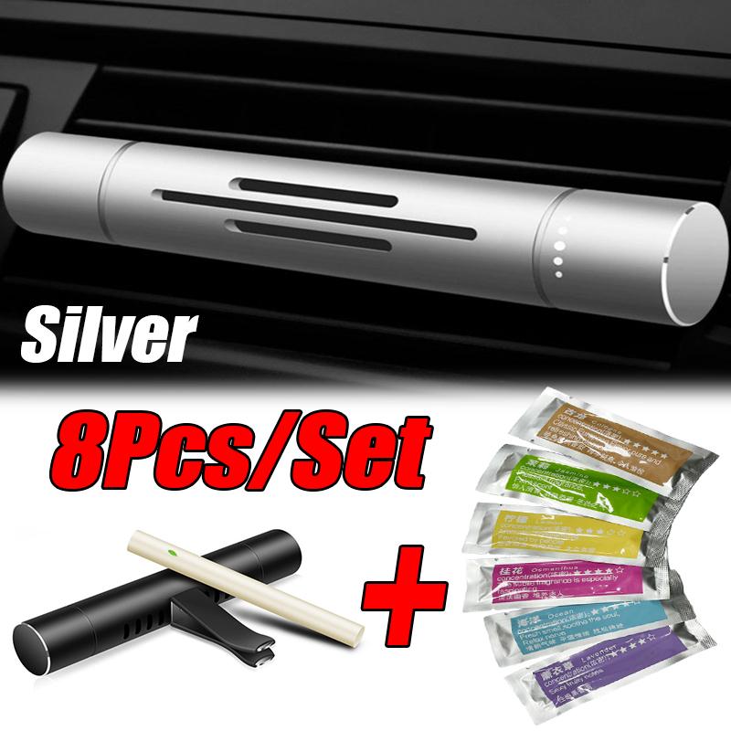8Pc/Set Car Air Vent Perfume Car Air Freshener Flavoring Smell Aroma Car Perfumes Air Freshener Parfum Auto Interior Accessories